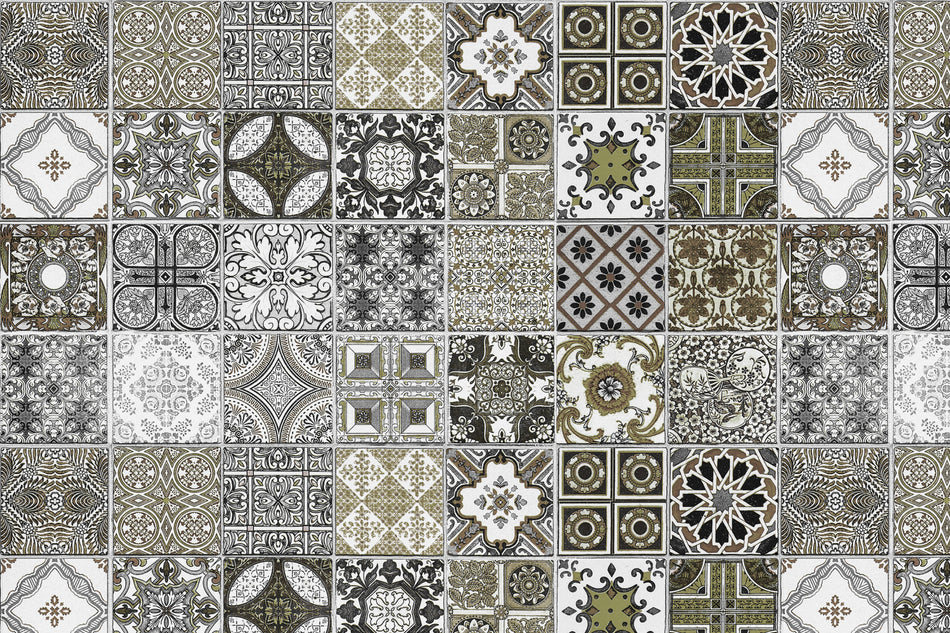 Toilettenrückwand Patchwork