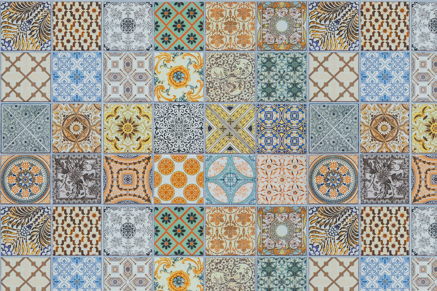 Toilettenrückwand Patchwork