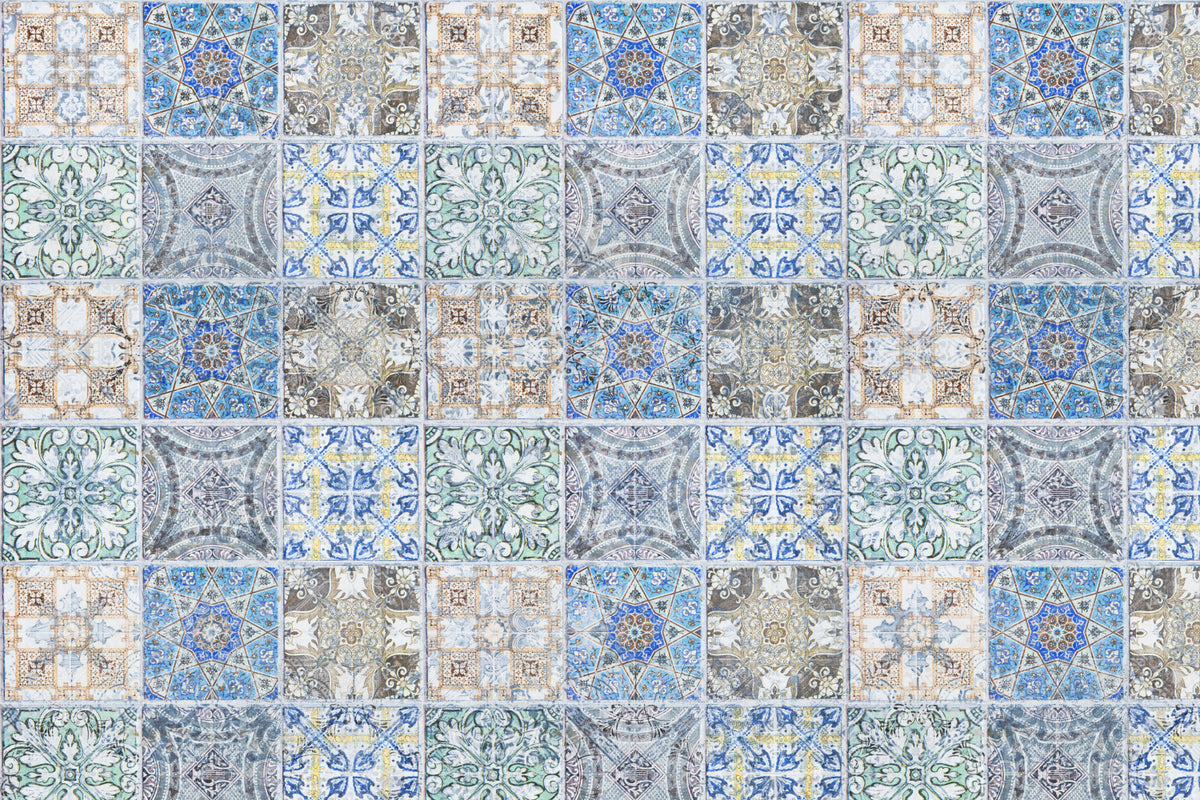 Toilettenrückwand Patchwork