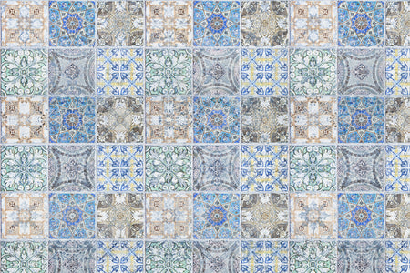 Toilettenrückwand Patchwork