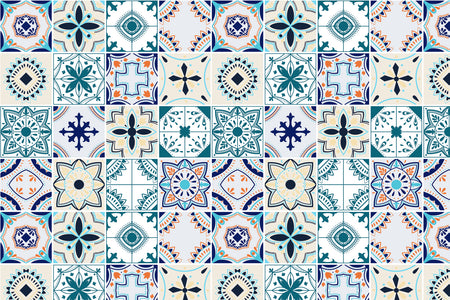 Toilettenrückwand Patchwork