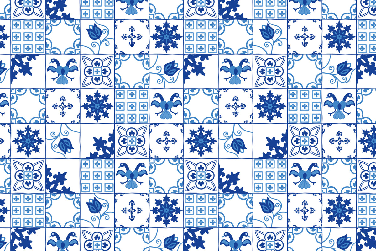 Toilettenrückwand Patchwork