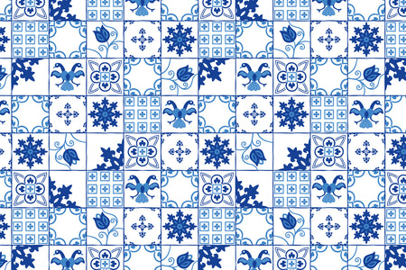 Toilettenrückwand Patchwork