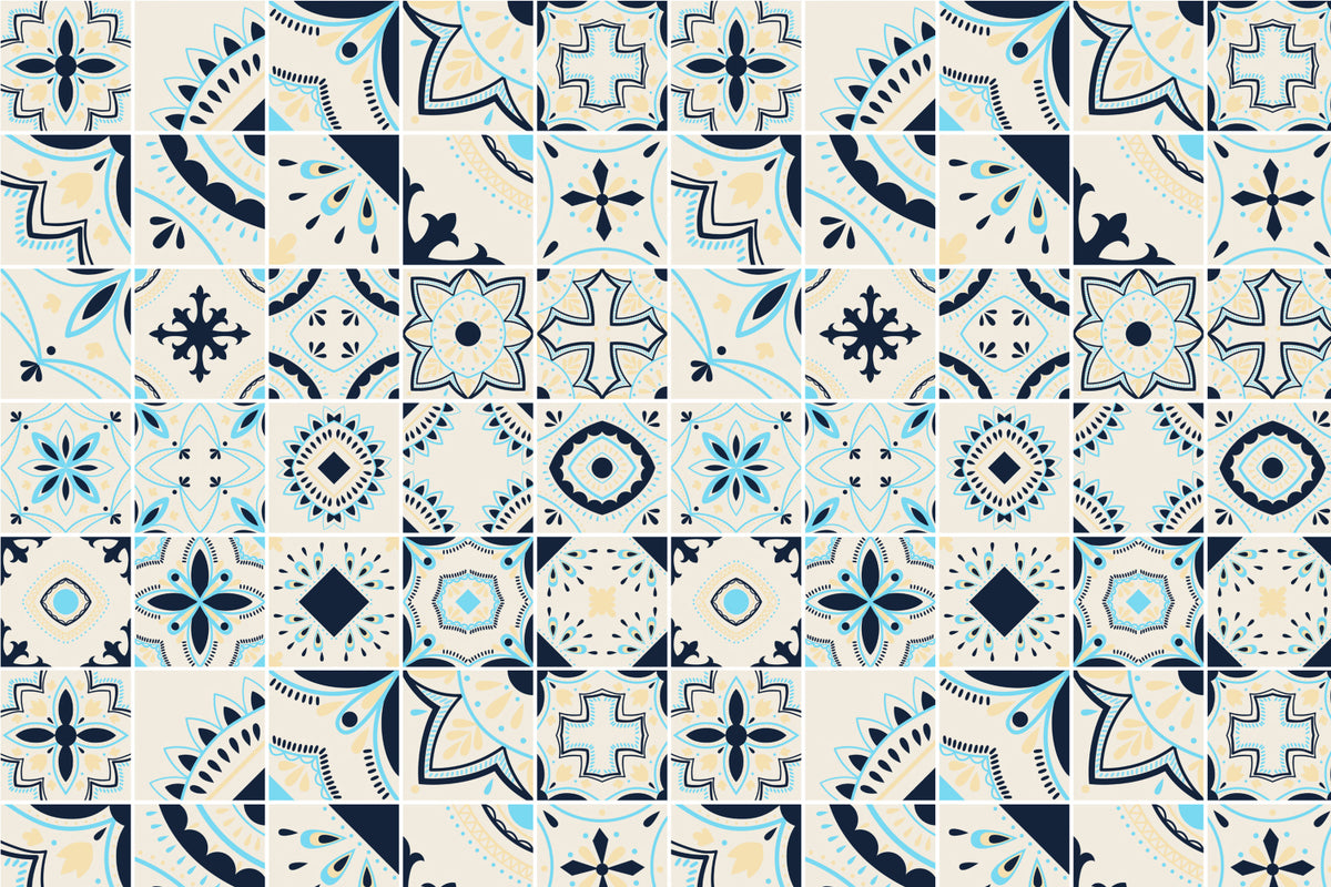 Toilettenrückwand Patchwork