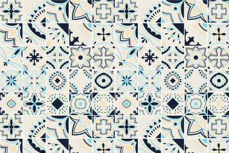 Toilettenrückwand Patchwork