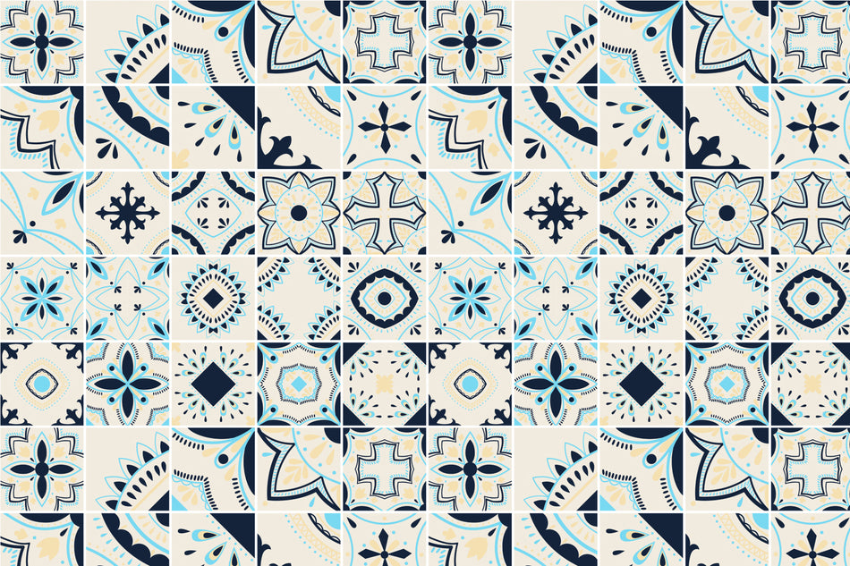 Toilettenrückwand Patchwork