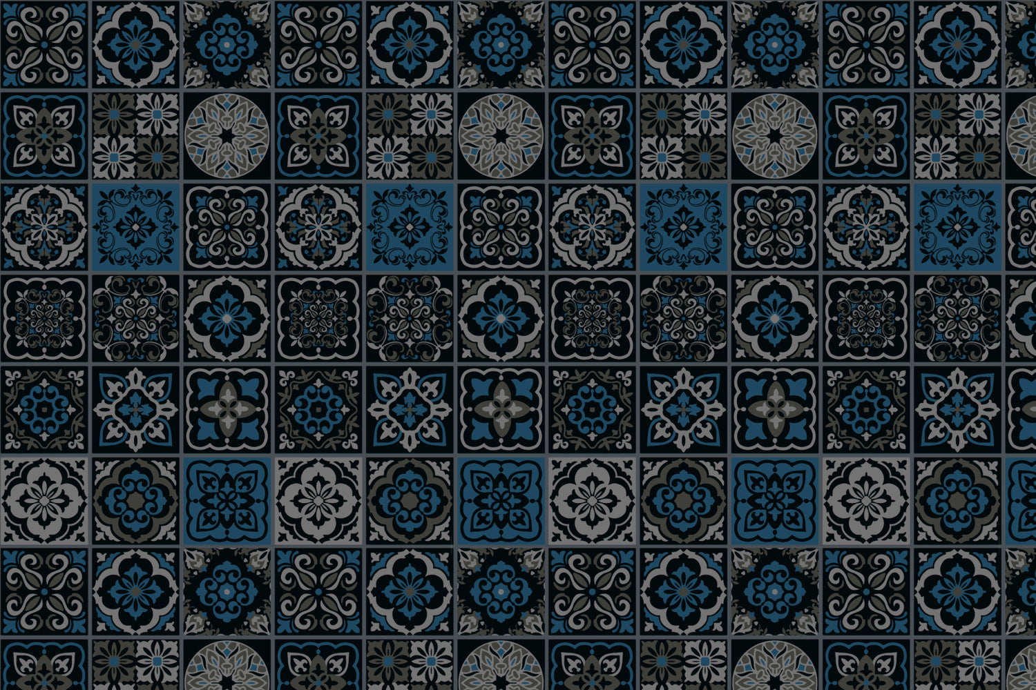 Toilettenrückwand Patchwork