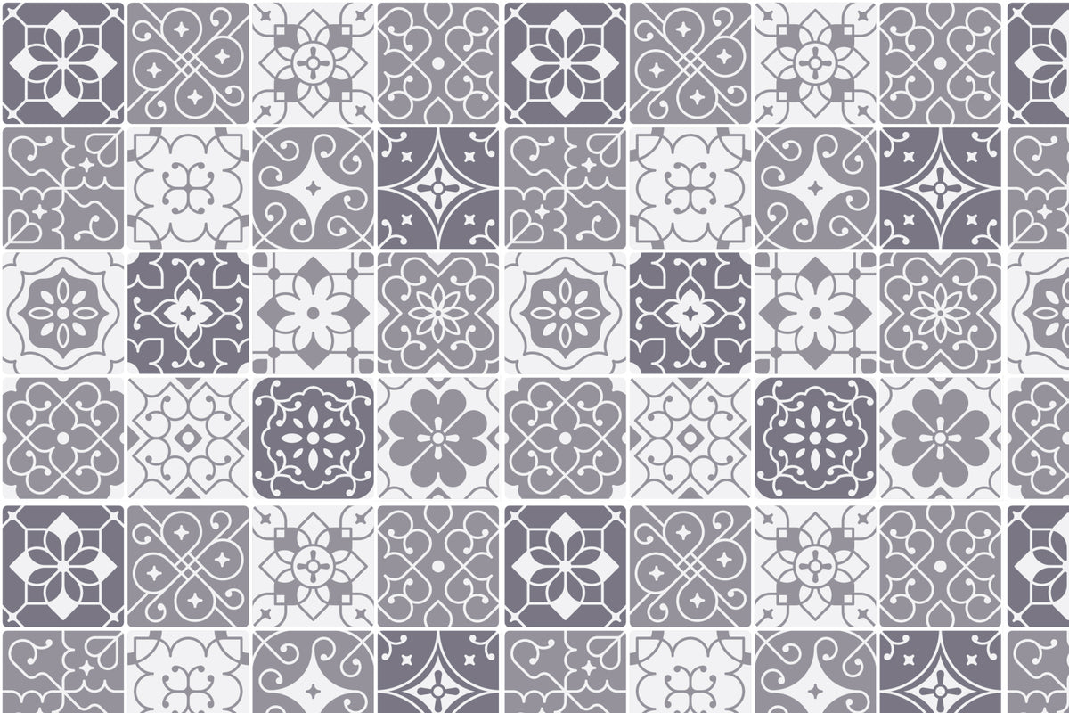 Toilettenrückwand Patchwork