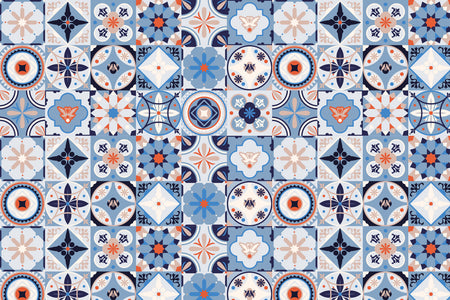 Toilettenrückwand Patchwork