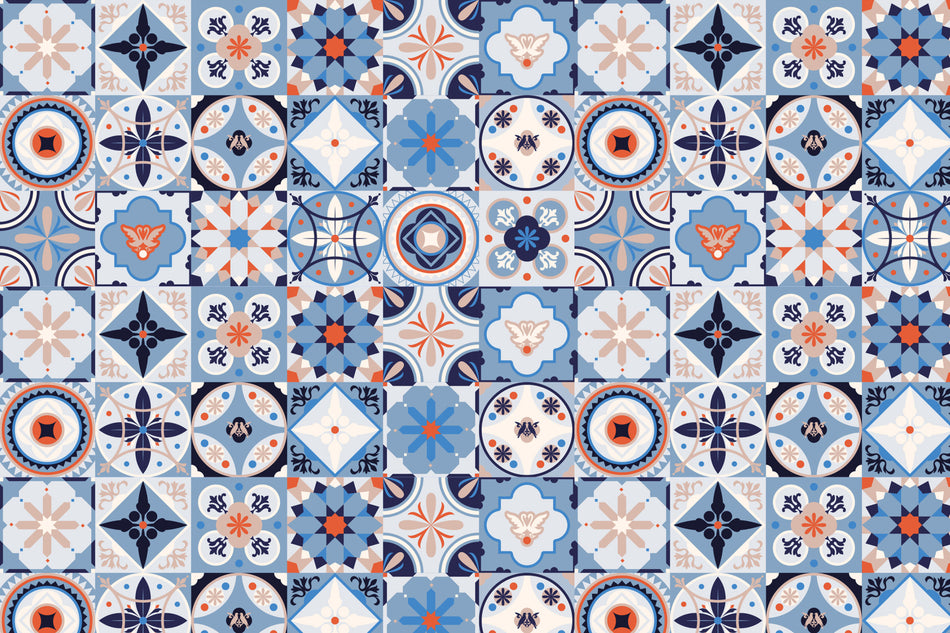 Toilettenrückwand Patchwork