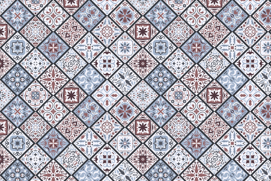 Toilettenrückwand Patchwork