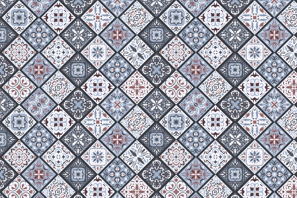 Toilettenrückwand Patchwork