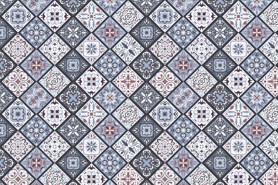 Toilettenrückwand Patchwork