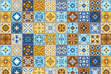 Toilettenrückwand Patchwork