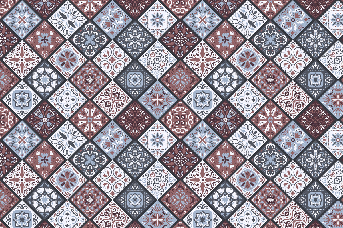 Toilettenrückwand Patchwork