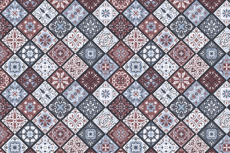 Toilettenrückwand Patchwork