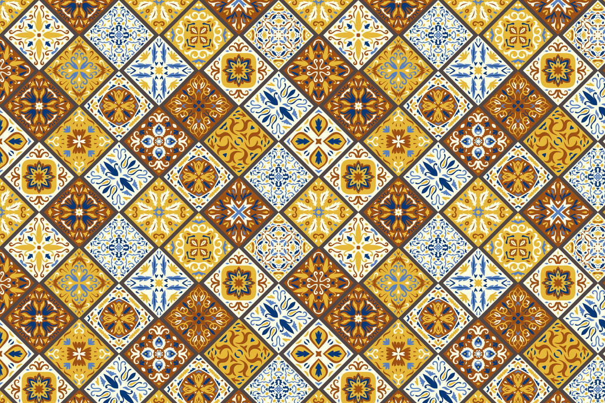 Toilettenrückwand Patchwork