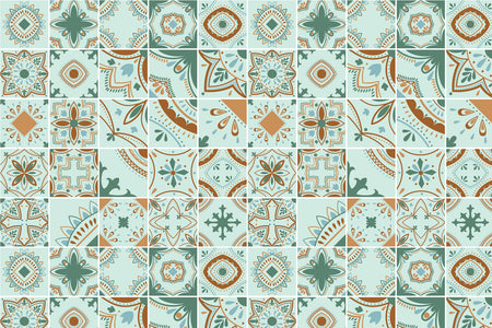 Toilettenrückwand Patchwork