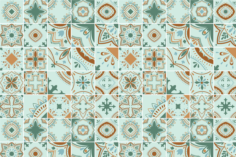 Toilettenrückwand Patchwork