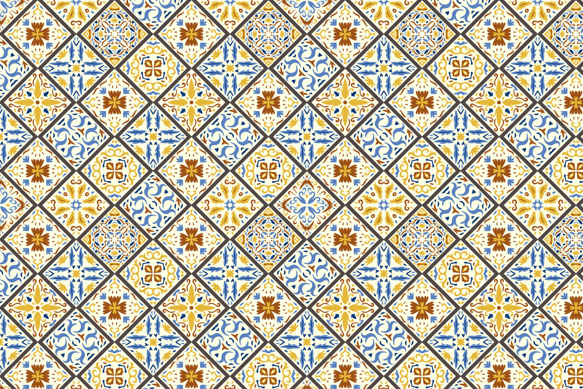 Toilettenrückwand Patchwork