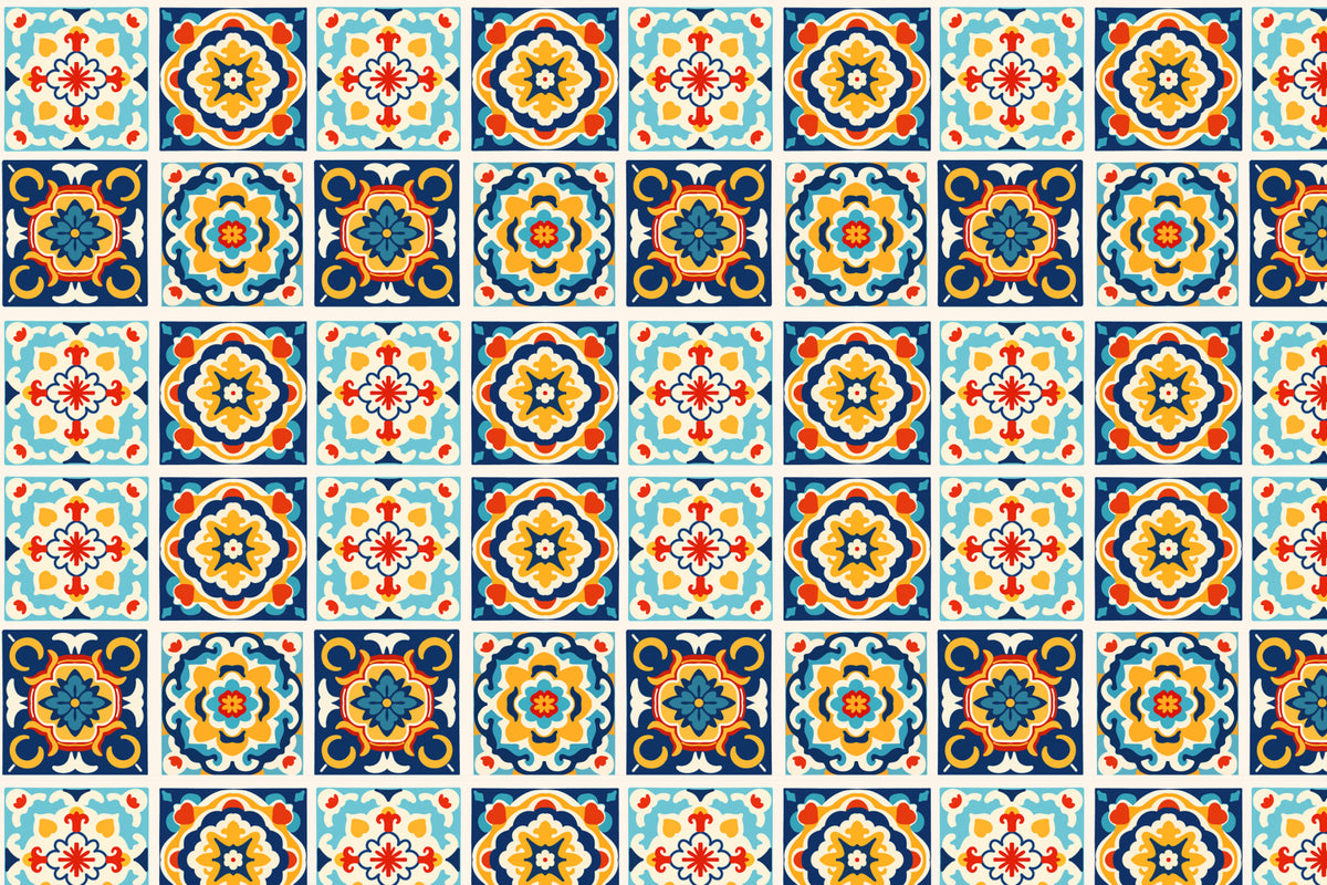 Toilettenrückwand Patchwork