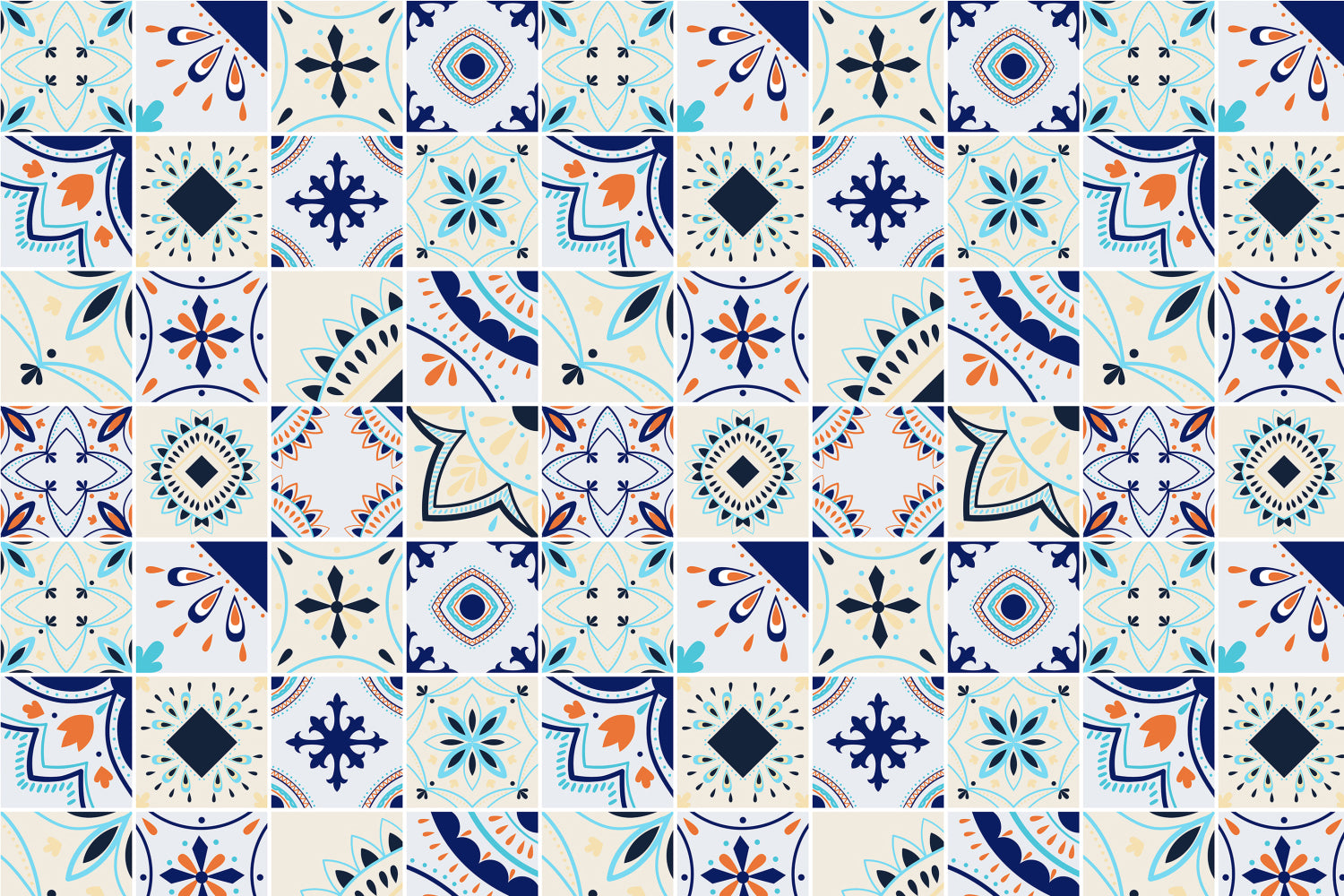 Toilettenrückwand Patchwork