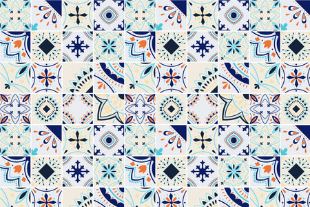 Toilettenrückwand Patchwork