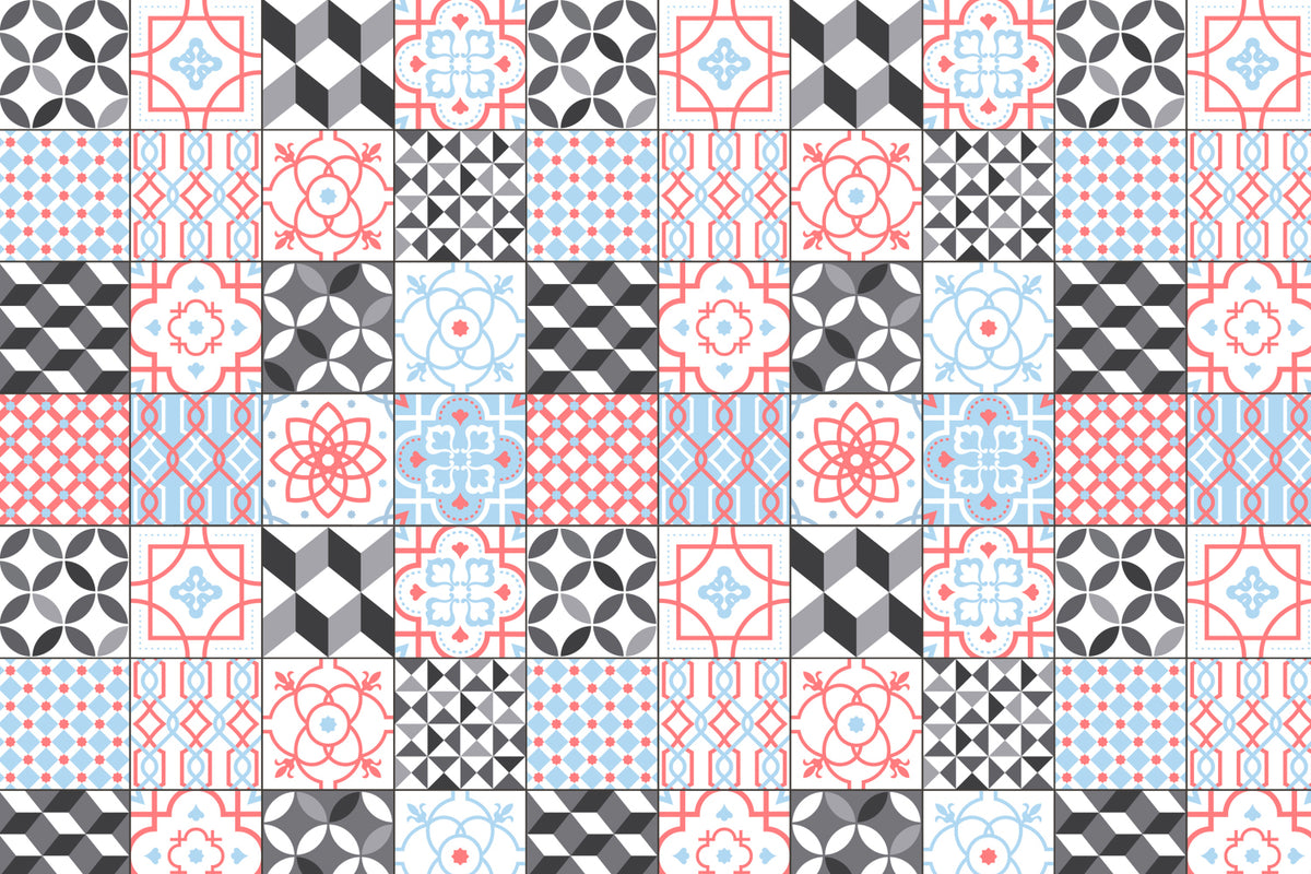 Toilettenrückwand Patchwork