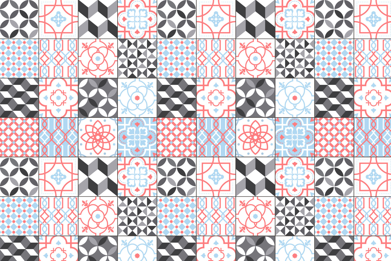 Toilettenrückwand Patchwork