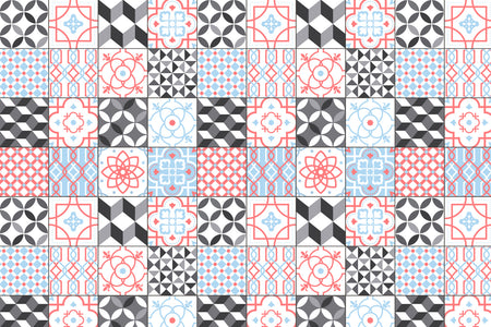 Toilettenrückwand Patchwork