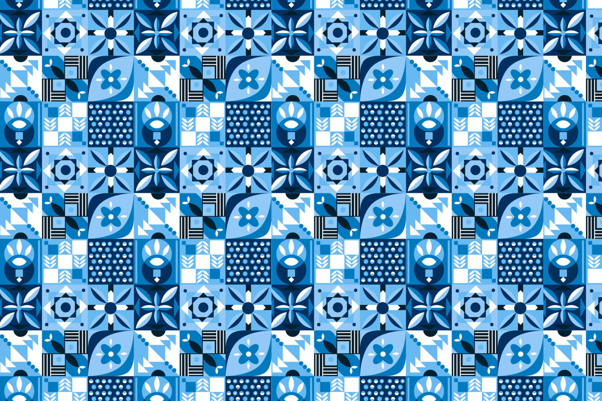 Toilettenrückwand Patchwork