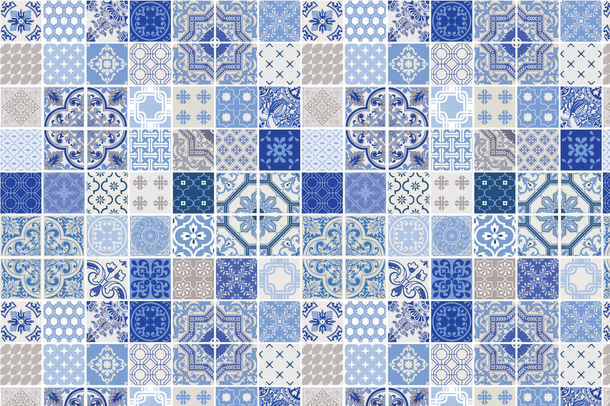 Toilettenrückwand Patchwork