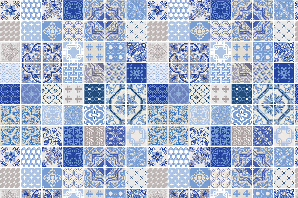 Toilettenrückwand Patchwork