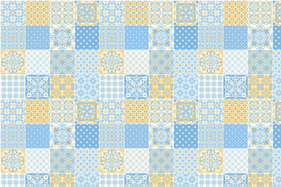 Toilettenrückwand Patchwork