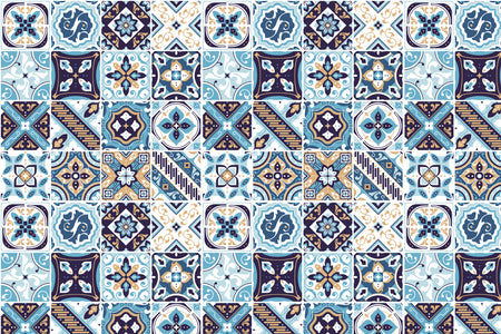 Toilettenrückwand Patchwork