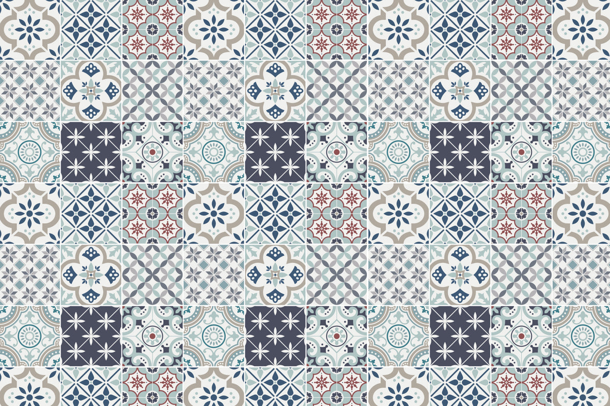 Toilettenrückwand Patchwork