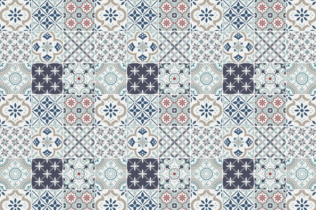 Toilettenrückwand Patchwork