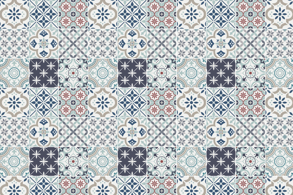 Toilettenrückwand Patchwork