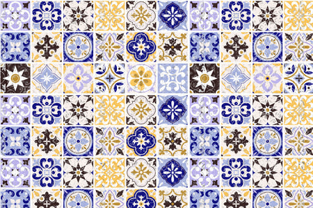 Toilettenrückwand Patchwork