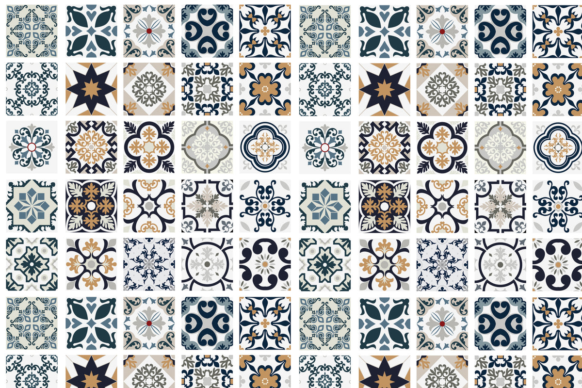 Toilettenrückwand Patchwork