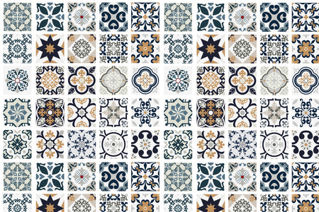 Toilettenrückwand Patchwork