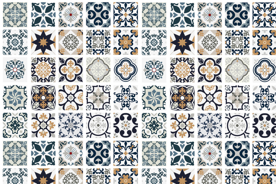Toilettenrückwand Patchwork