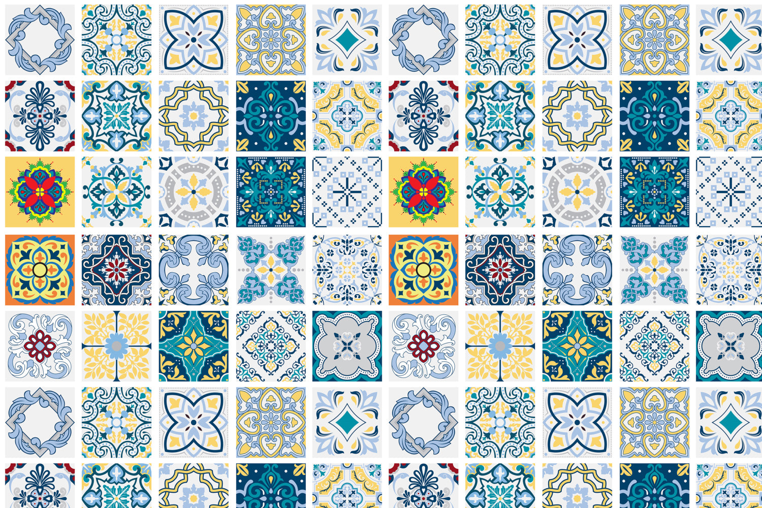 Toilettenrückwand Patchwork