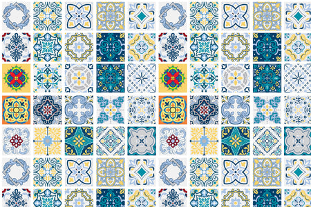 Toilettenrückwand Patchwork