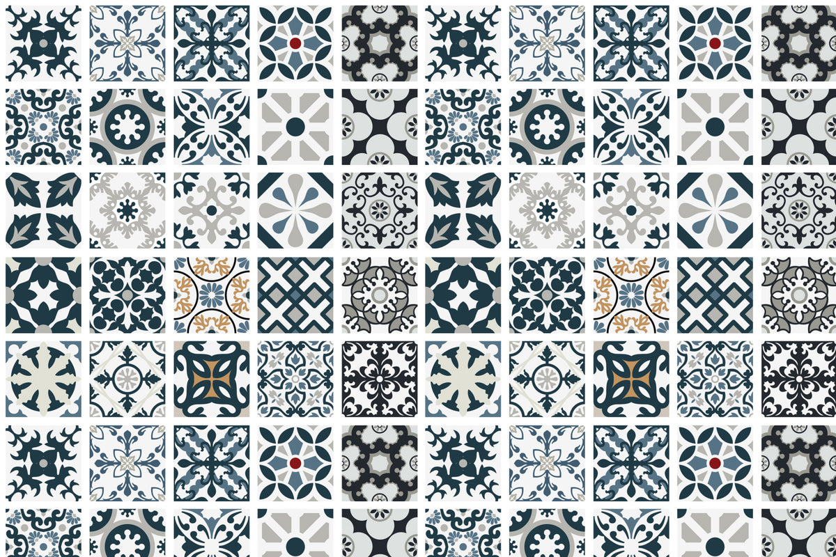 Toilettenrückwand Patchwork