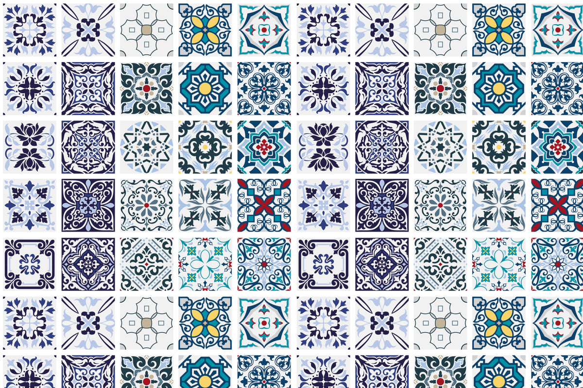 Toilettenrückwand Patchwork
