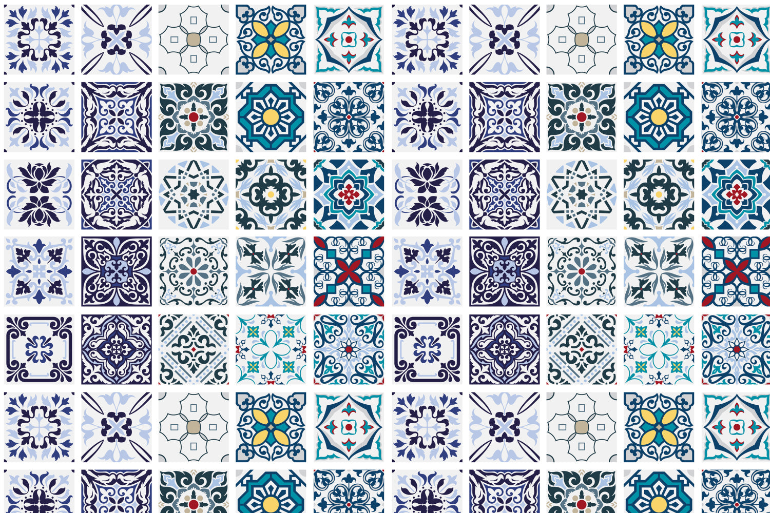 Toilettenrückwand Patchwork
