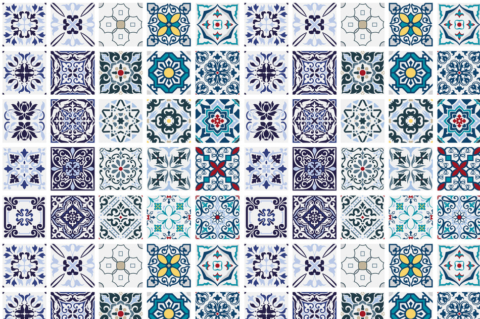 Toilettenrückwand Patchwork