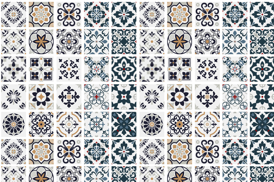 Toilettenrückwand Patchwork