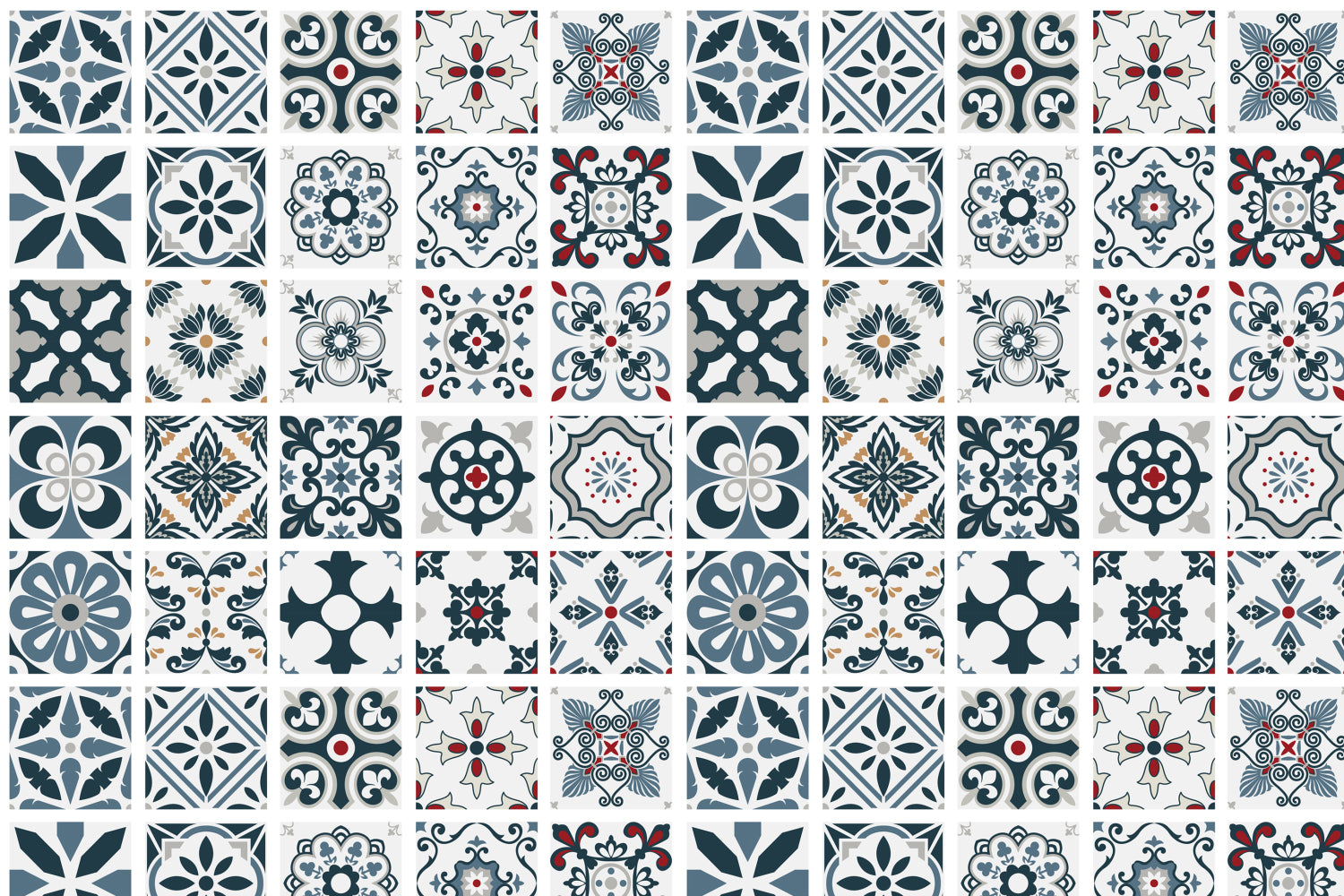 Toilettenrückwand Patchwork